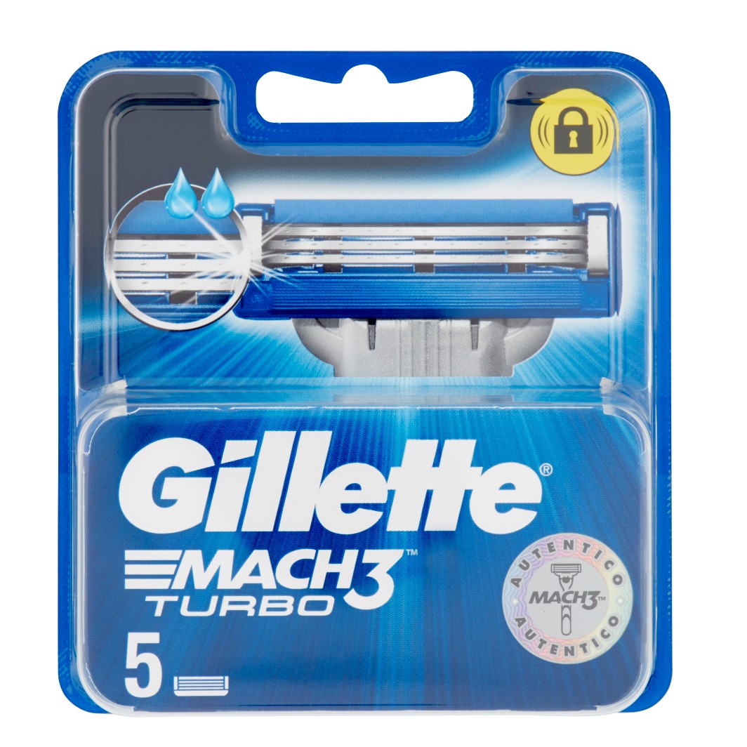 GILLETTE MACH3 TURBO RIC. 10PZ.