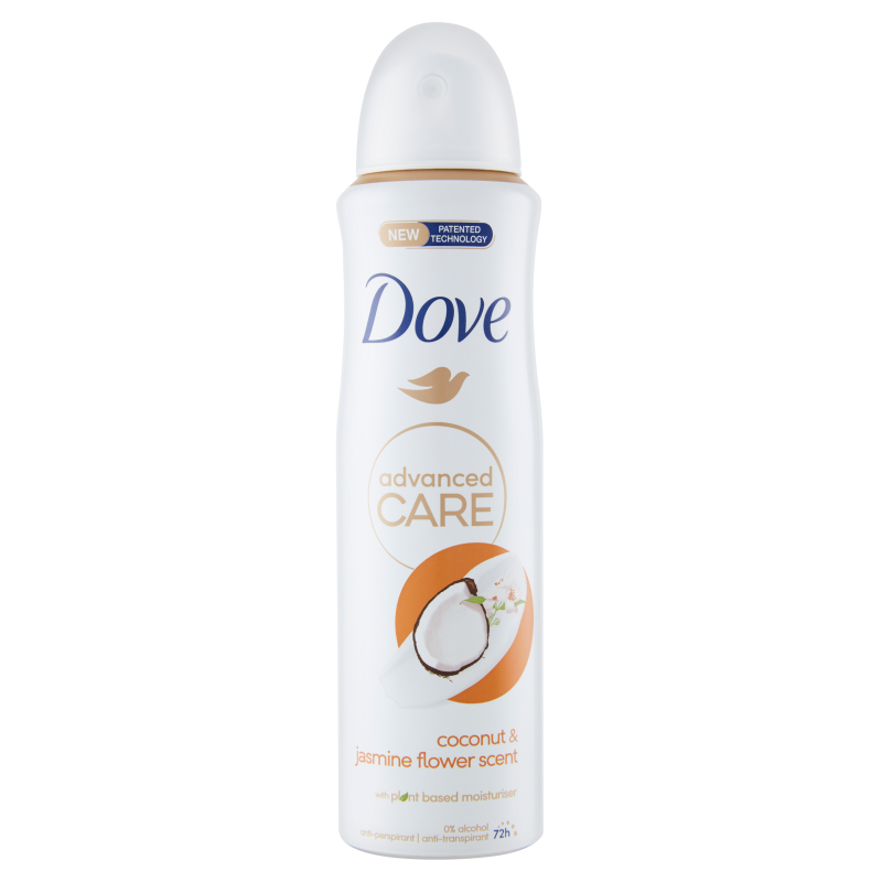DOVE DEO SPRAY 150ML. 72H COCCO