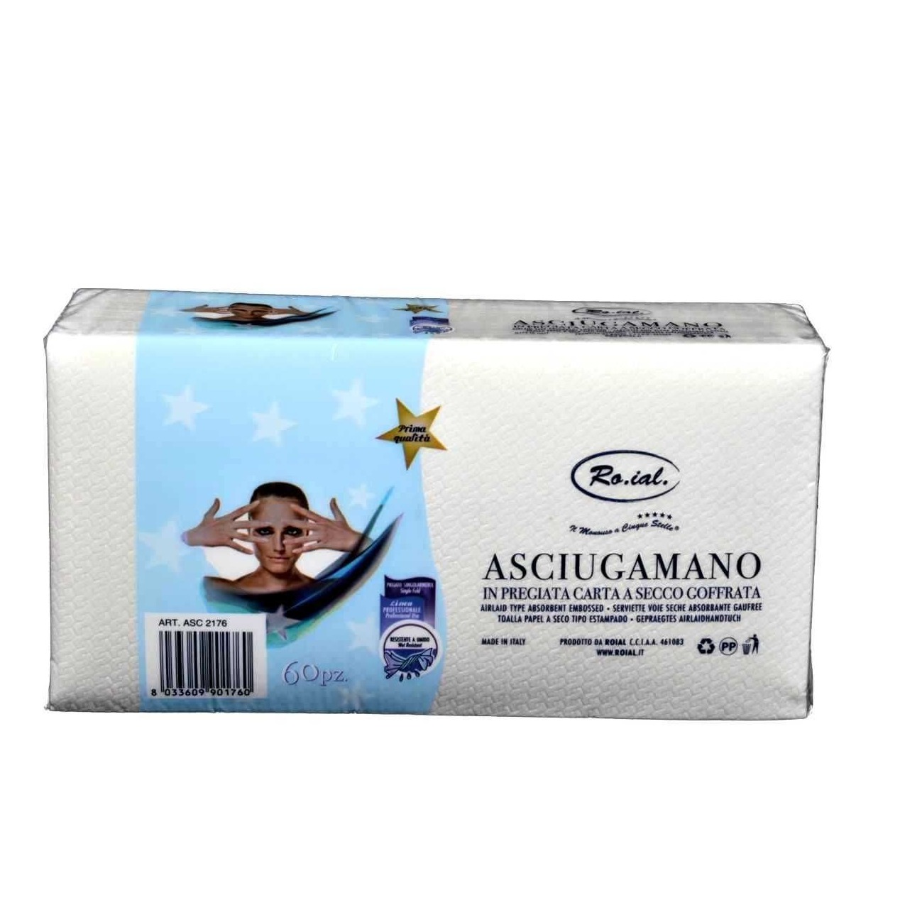 ASCIUGAMANO 5 STELLE CARTA 60PZ