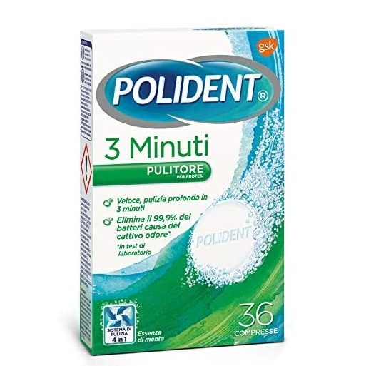 POLIDENT CAPS 36PZ. 3 MINUTI