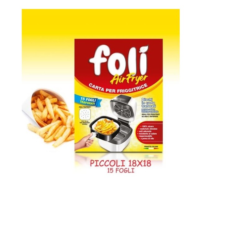 FOLI AIR FRIER FOGLI FRIGGITRICE 18X18 15PZ.