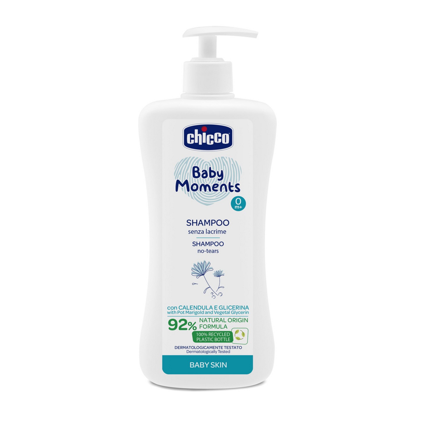 CHICCO SH. BABY MOMENTS 500ML. S/LACRIME 0M