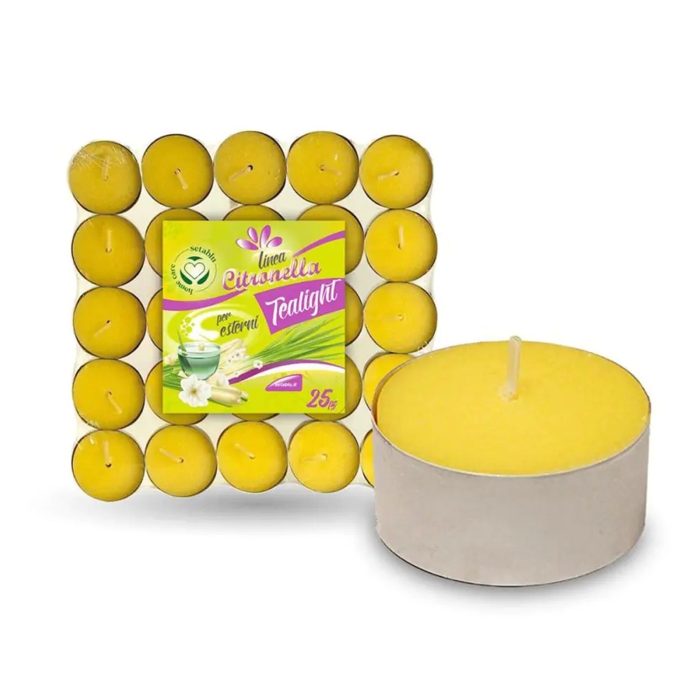 SETABLU TEA LIGHT CITRONELLA CONF 25PZ