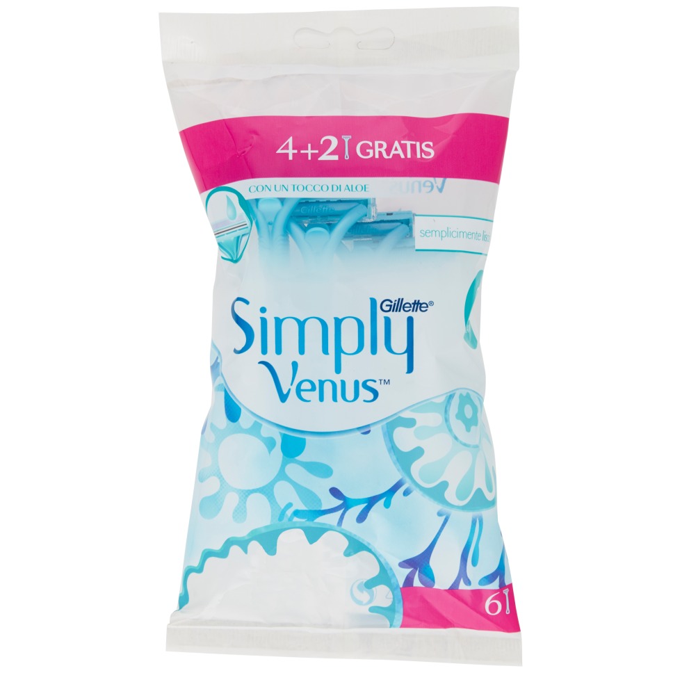 GILLETTE SIMPLY 2 VENUS 6PZ.