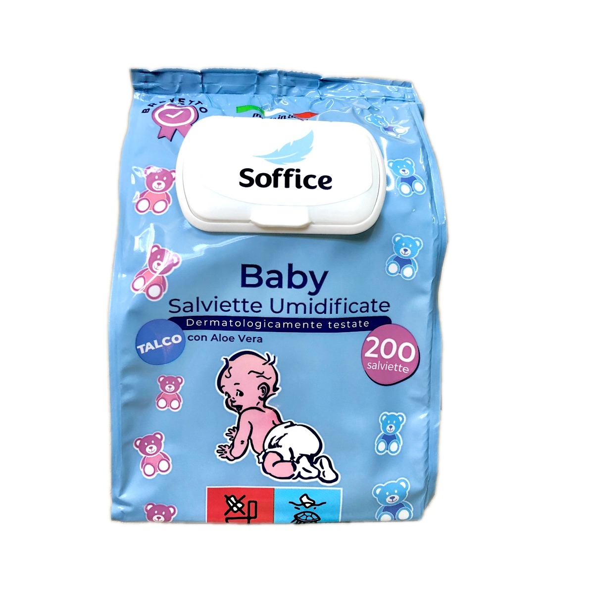 SOFFICE SALV. BABY 200PZ. TALCO