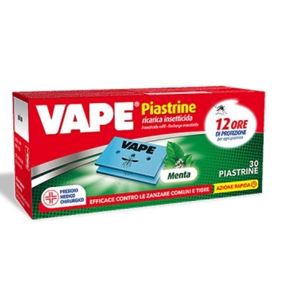 VAPE PIASTRINE 30PZ. MENTA