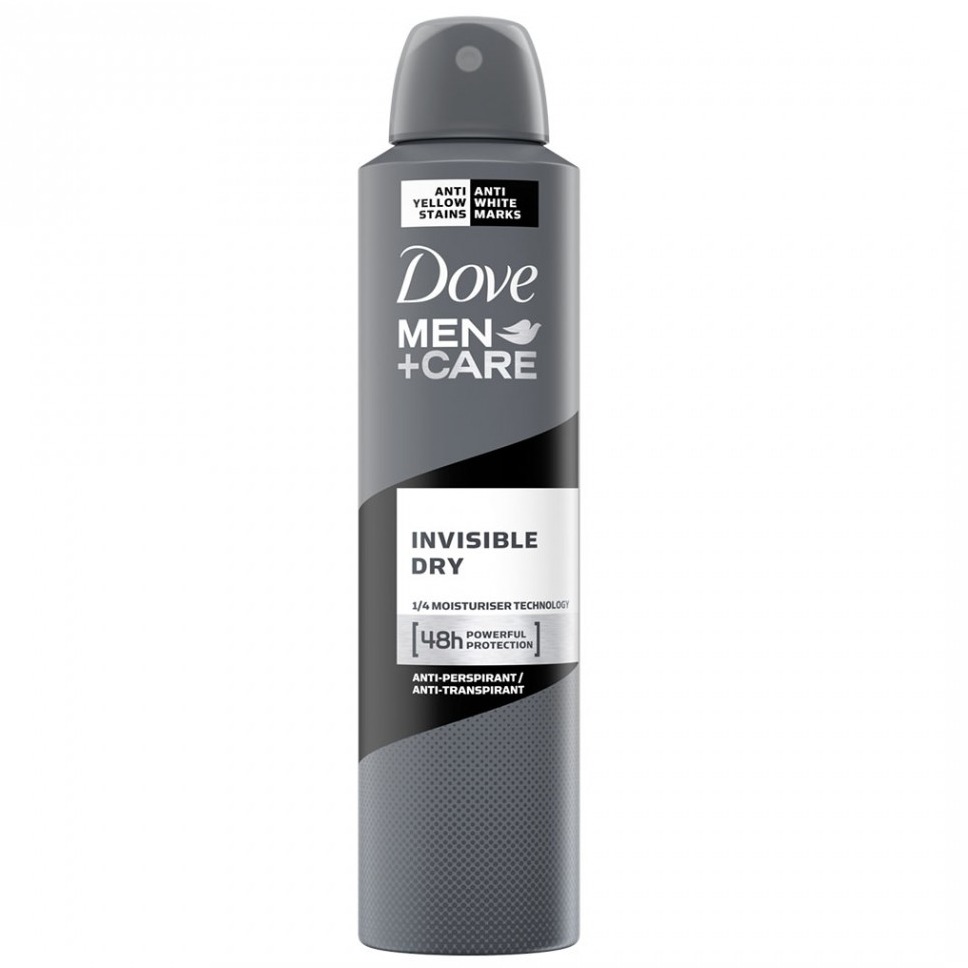 DOVE DEO SPRAY 250ML. MEN CARE INVISIBLE DRY