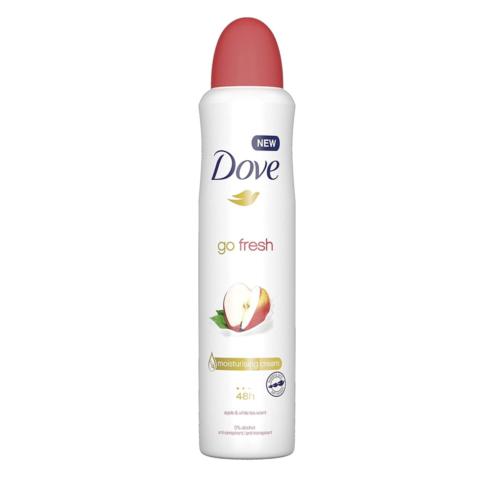 DOVE DEO SPRAY 250ML. GO FRESH MELA E TE BIANCO