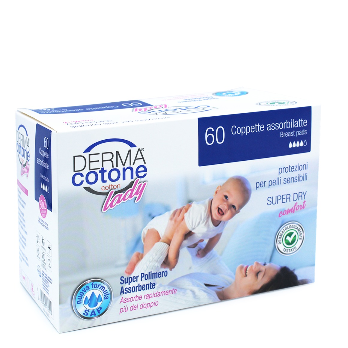 DERMACOTONE COPPETTE ASSORBILATTE 60PZ.