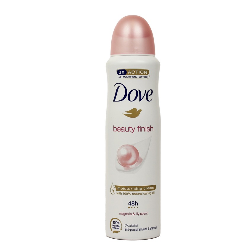 DOVE DEO SPRAY 150ML. BEAUTY FINISH PROMO