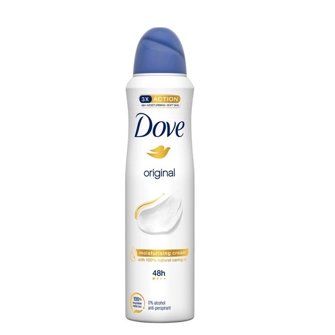 DOVE DEO SPRAY 150ML. ORIGINAL PROMO