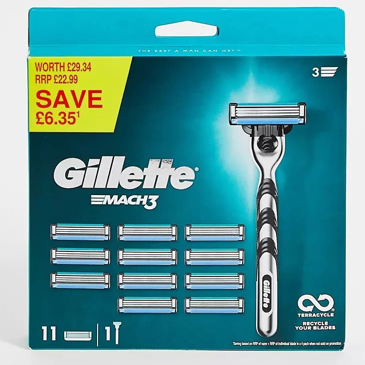 GILLETTE MACH3 RIC. 11PZ.