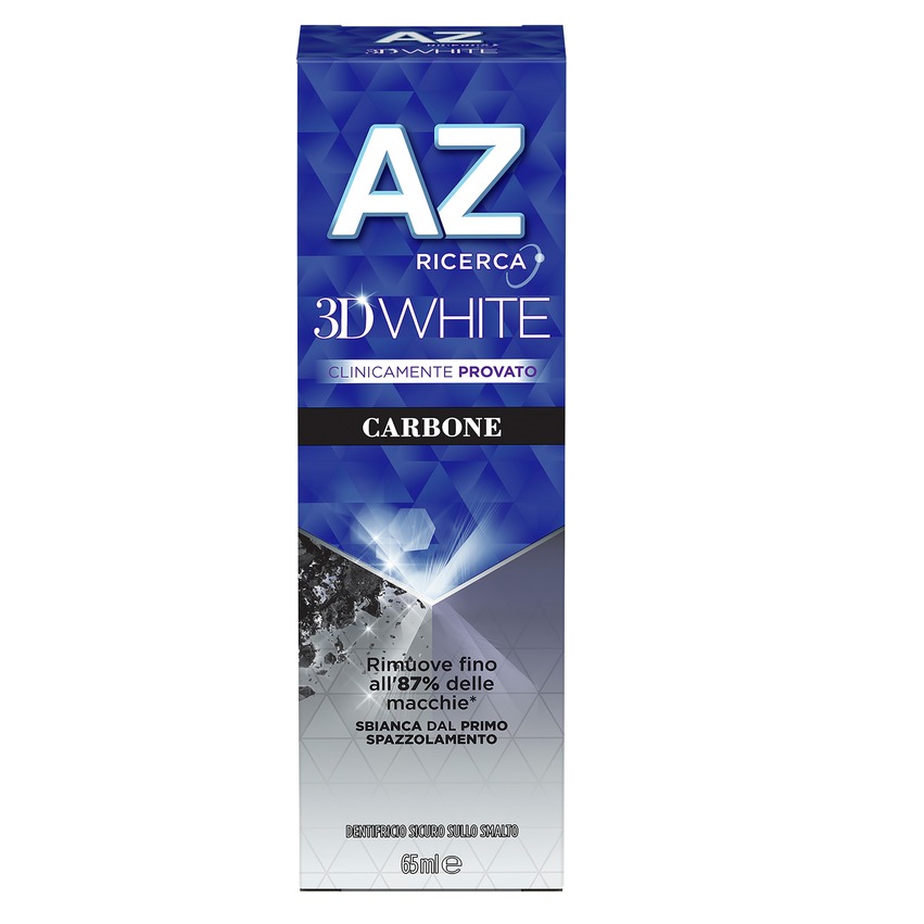 AZ DENT. 65ML. 3D WHITE CARBONE