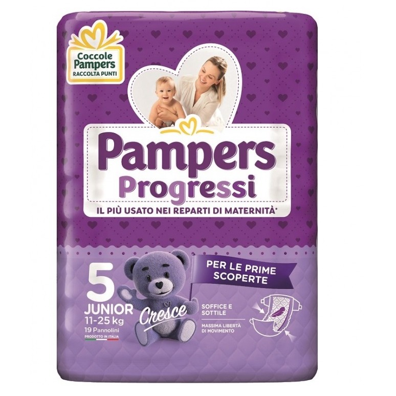 PAMPERS PANN. PROGRESSI 5MIS. 20PZ. JUNIOR TG.5 PZ.20