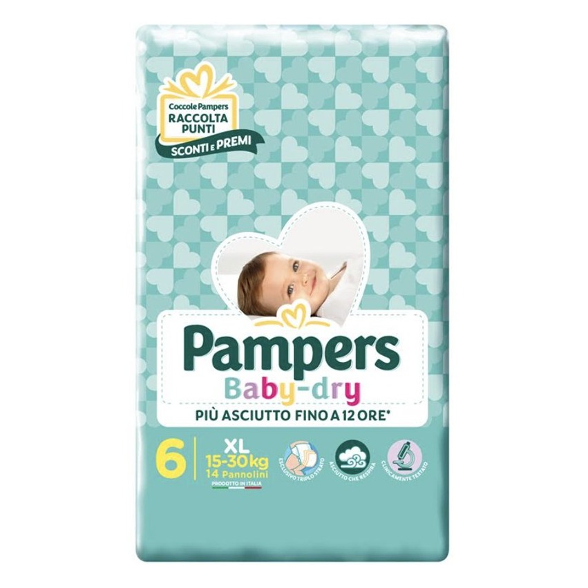 PAMPERS PANN. BABY DRY 6MIS. 13PZ.