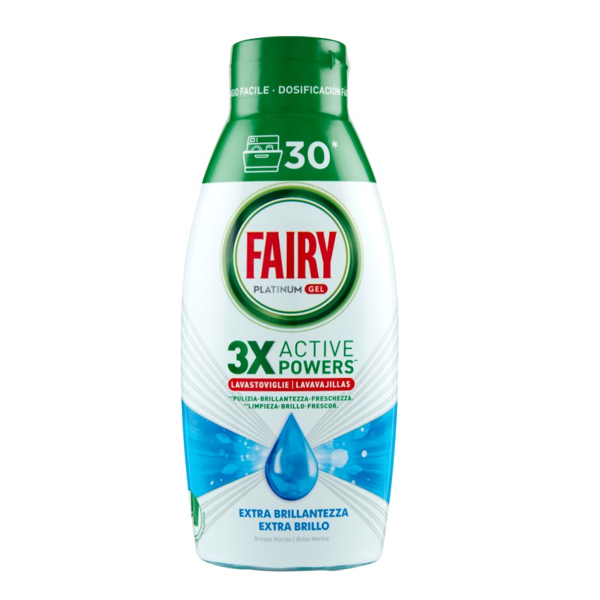 FAIRY PLATINUM GEL 600ML. OCEAN PROMO