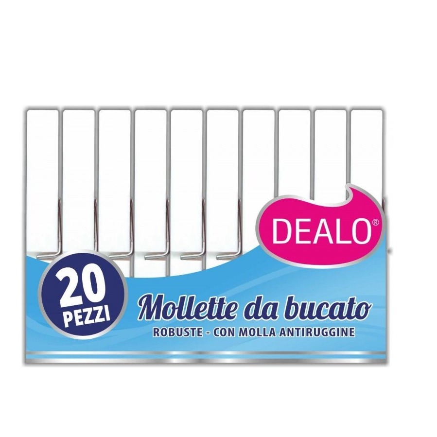 DEALO MOLLETTE 14PZ. PLAST.BIANCHE