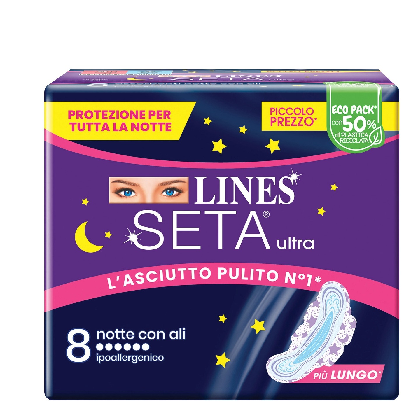 LINES SETA ULTRA 8PZ. NOTTE C/ALI