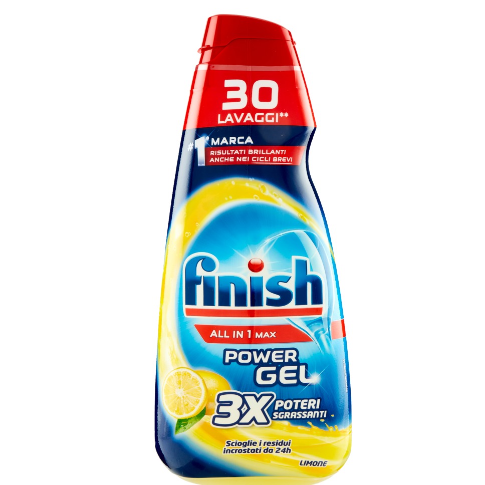 FINISH POWER GEL 600ML. ALL IN 1 LIMONE PROMO