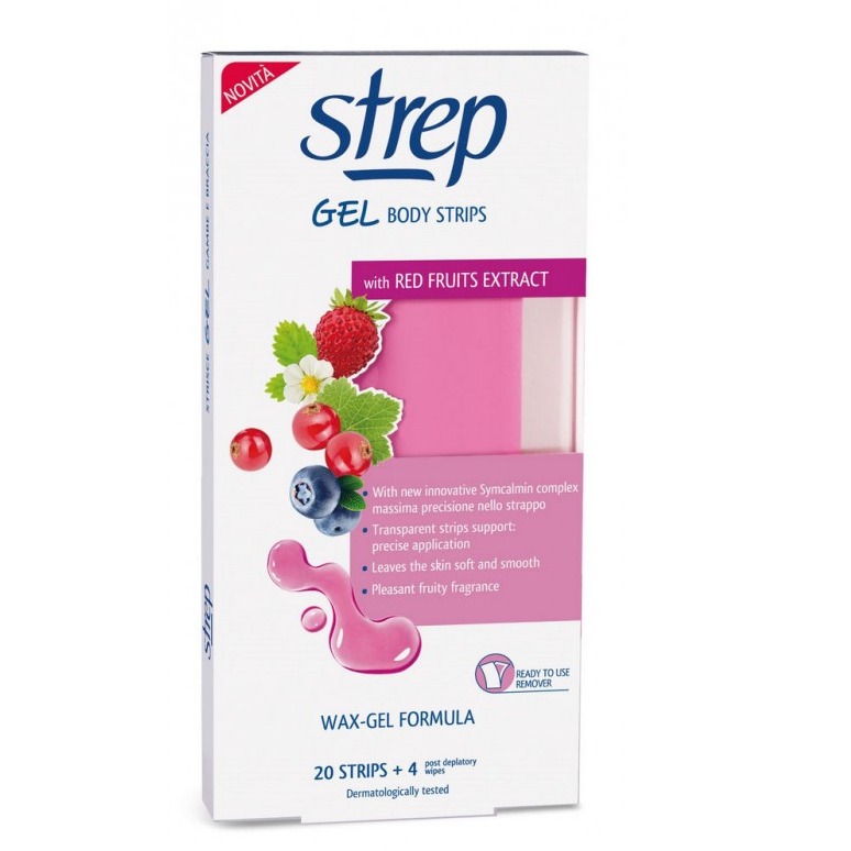 STREP STRISCE DEP. GEL CORPO 20PZ. RED FRUITS