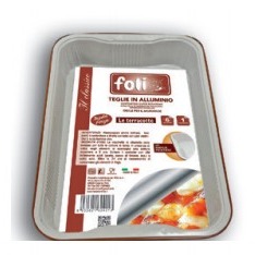 FOLI CONT ALL LACCATI MICROONDE 6 PORZ. 1PZ. C/MANIGLIE