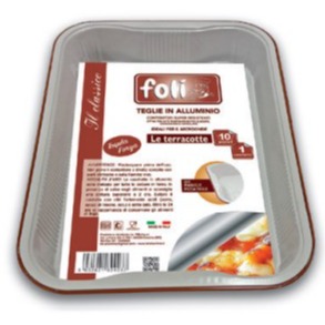 FOLI CONT ALL LACCATI MICROONDE 10 PORZ. 1PZ. C/MANIGLIE