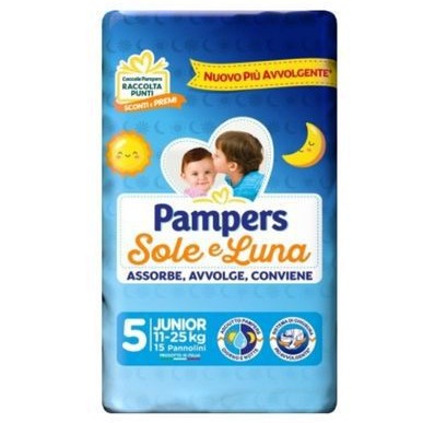 PAMPERS PANN. SOLE E LUNA 5MIS. 16PZ.