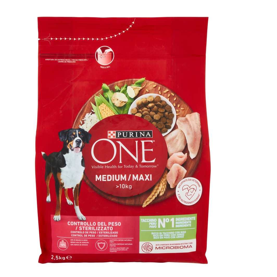 PURINA ONE CANE 2.5KG. MEDIUM/MAXI TACCHINO