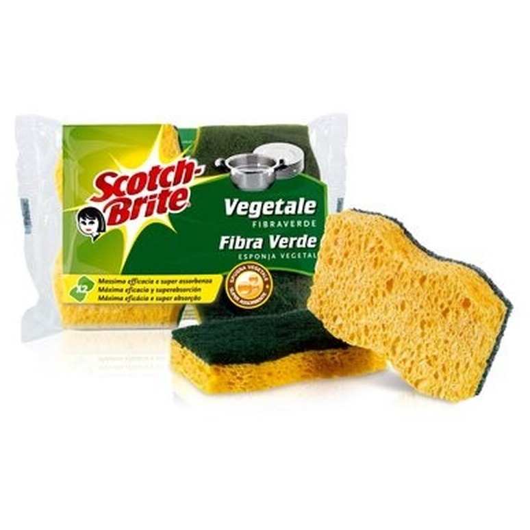 SCOTCH BRITE SPUGNA VEGETALE PIU RETINA X2