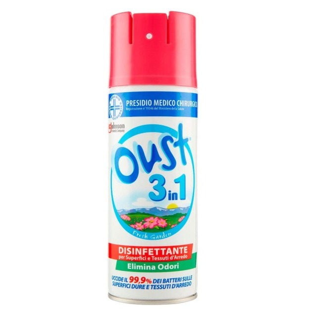 OUST DEO SPRAY 400ML. 3IN1 DISINFETTANTE PROMO