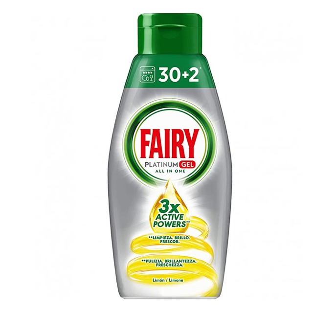 FAIRY PLATINUM GEL 650ML. LIMONE