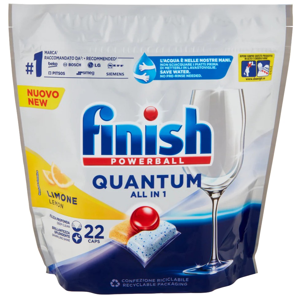 FINISH POWERBALL QUANTUM TABS 22PZ. LIMONE