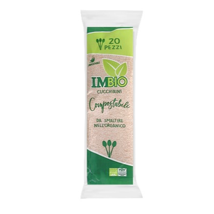 IMBIO CUCCHIAINO 20PZ. COMPOSTABILE