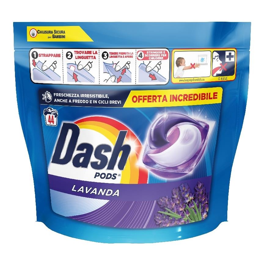 DASH PODS 44PZ. 3IN1 LAVANDA