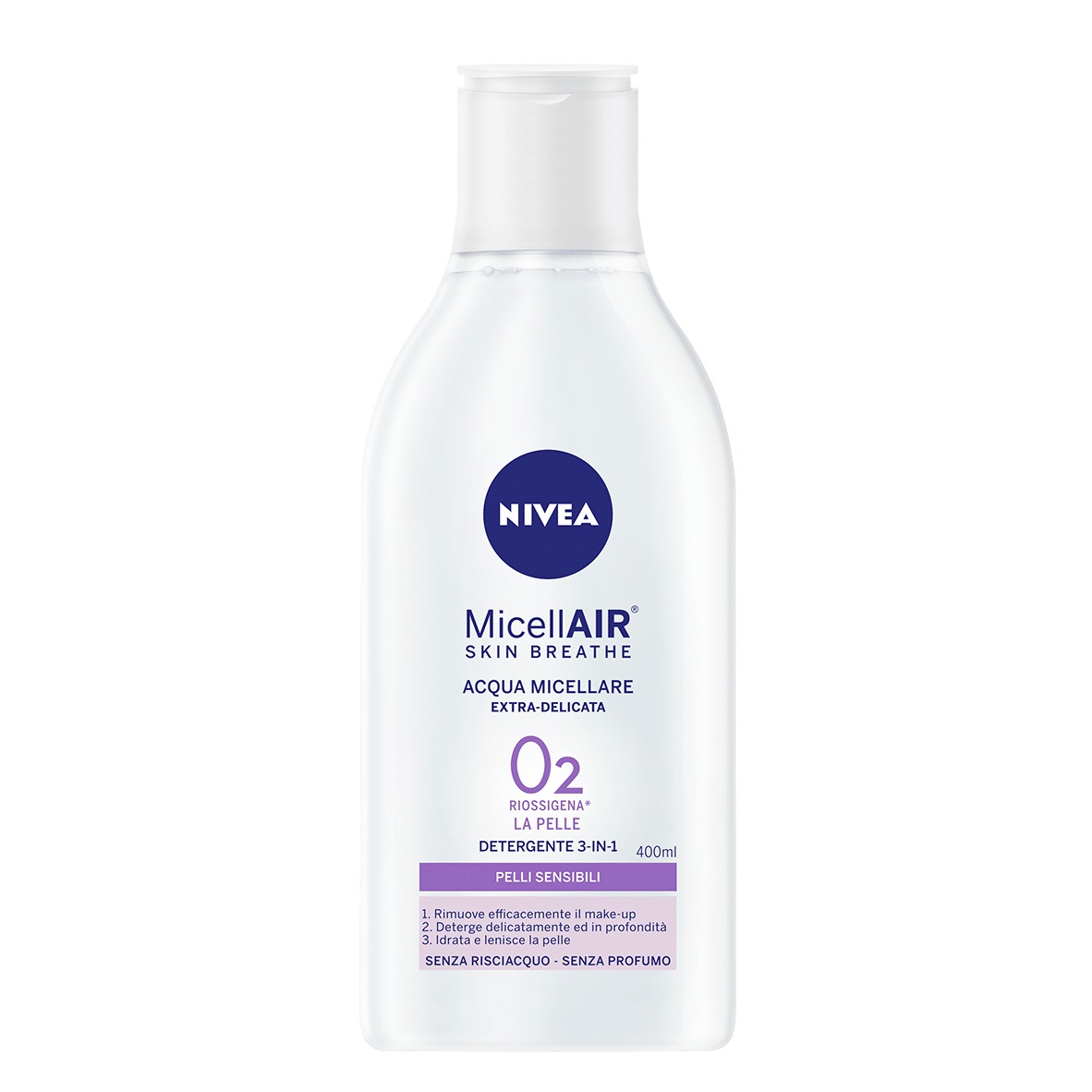 NIVEA ACQUA MICEL. 400ML. P/SENSIBILI