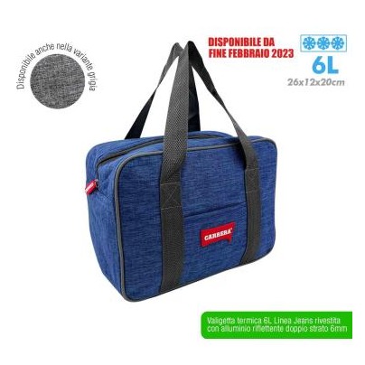 DA VALIGETTA TERMICA JEANS 6L 26X12X20