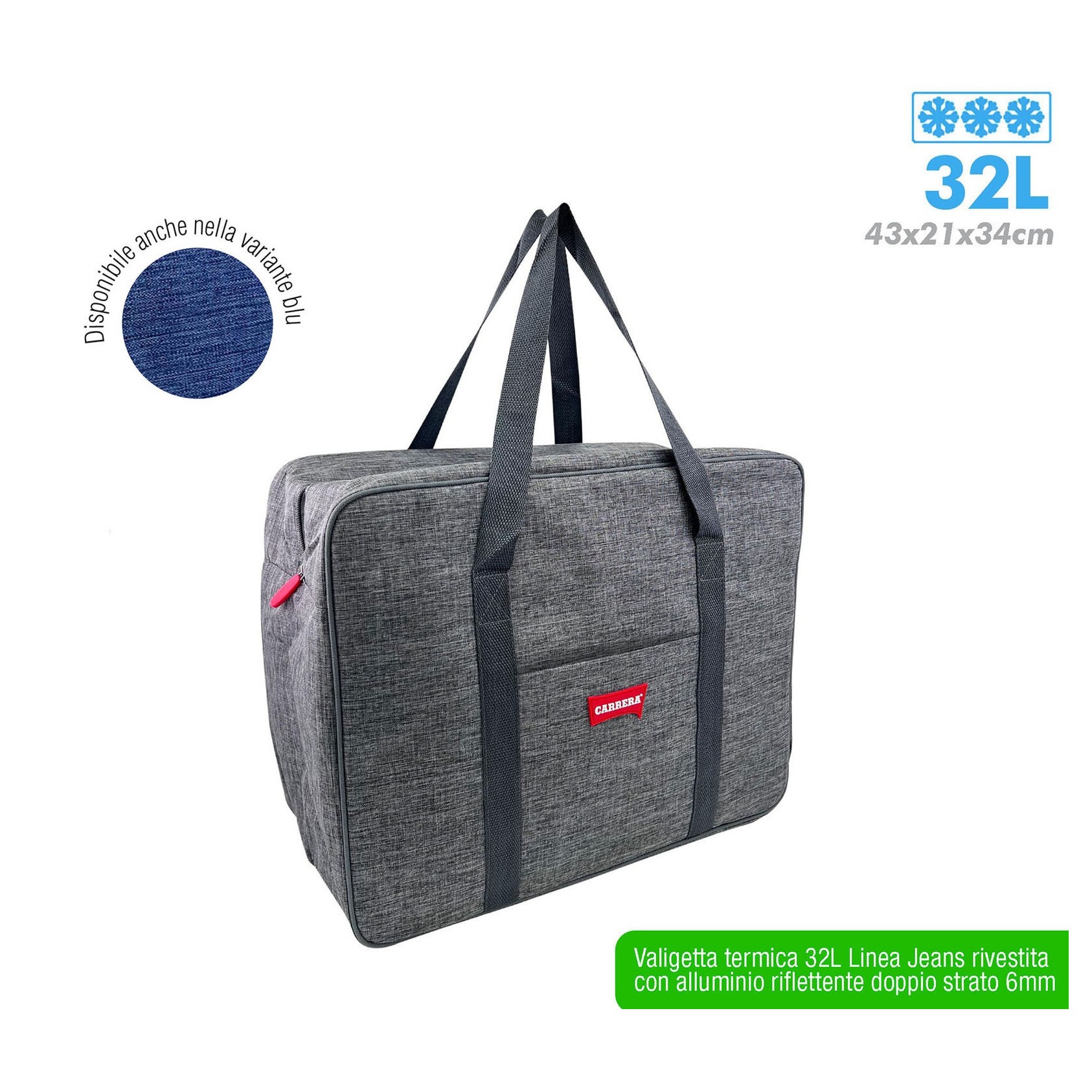 DD VALIGETTA TERMICA JEANS 32L 43X21X34