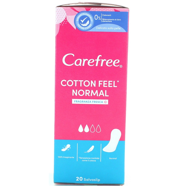 CAREFREE S/SLIP NORMAL COTTON 20PZ. FLORAL BOUQ