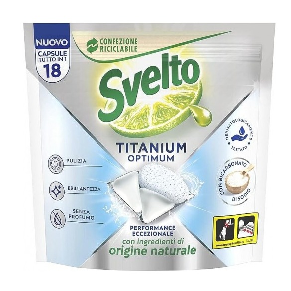 SVELTO TITANIUM OPTIMUM TABS 18PZ. BICARBONATO PROMO