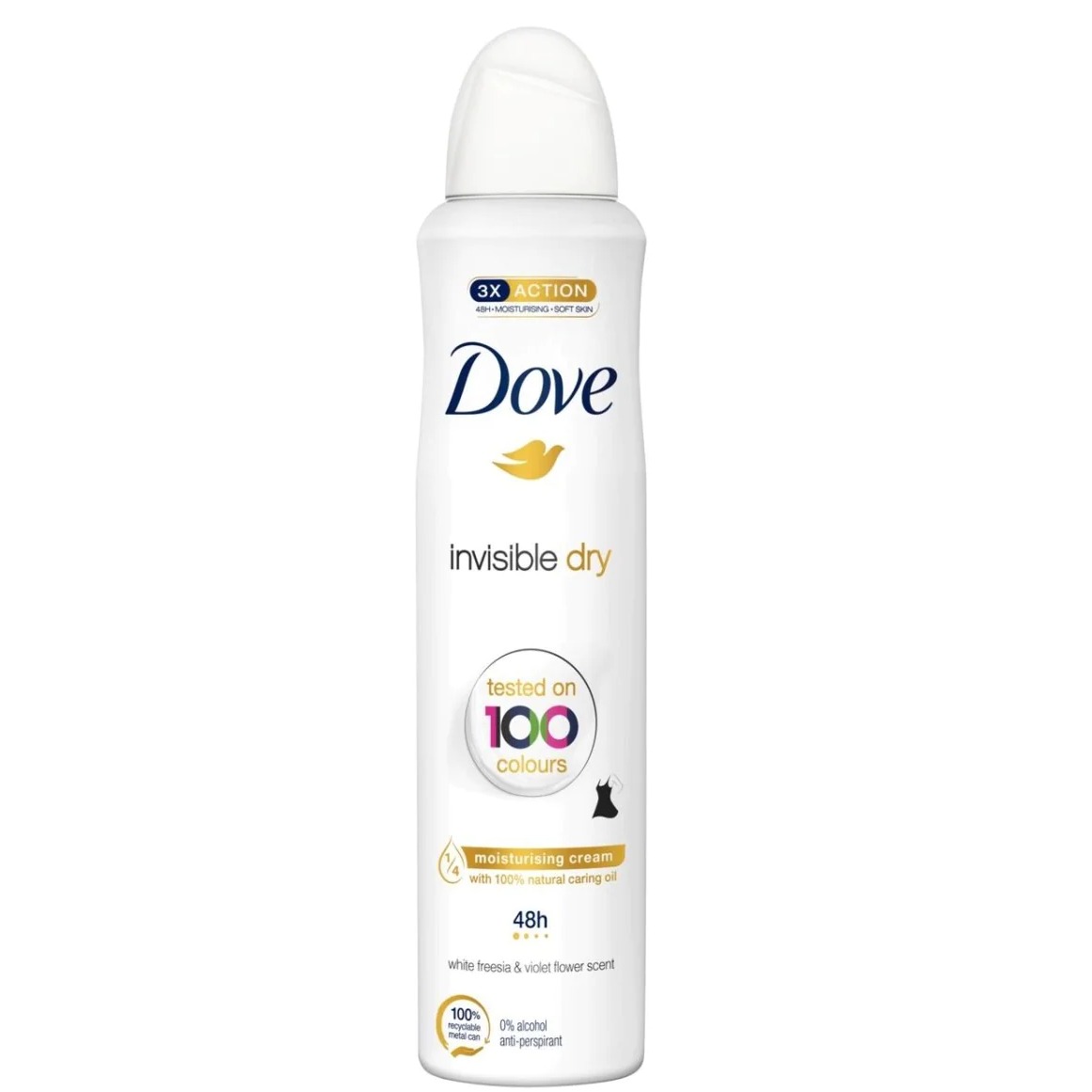 DOVE DEO SPRAY 250ML. INVISIBLE DRY