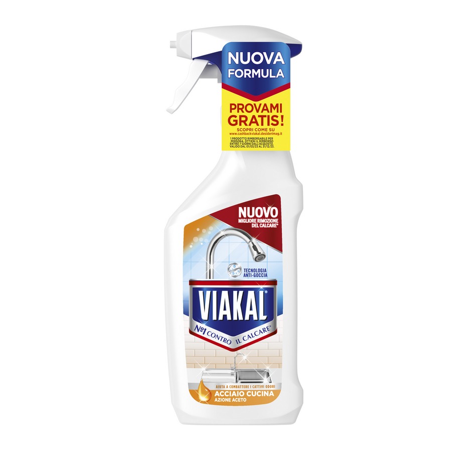 VIAKAL SPRAY 470ML. ACCIAIO CUCINA