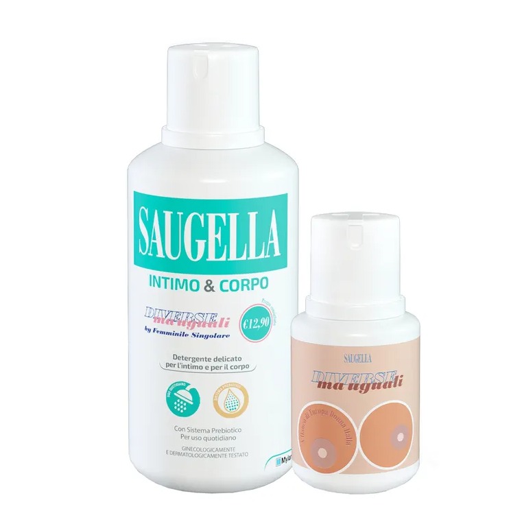 SAUGELLA DET. INTIMO 500ML. DERMOLIQ. 100ML. RIC. PROMO