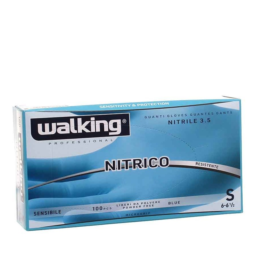 WALKING GUANTI NITRICO TG. S 100PZ.