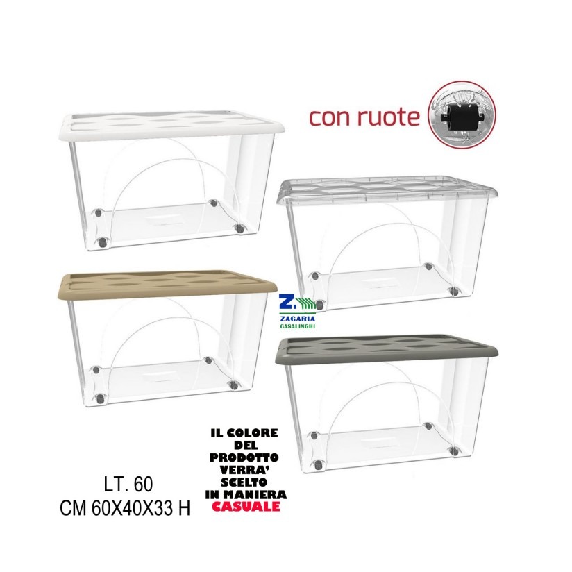 STORAGE BOX DUNE 60L C/RUOTE BASE TRASP+COP TALPA