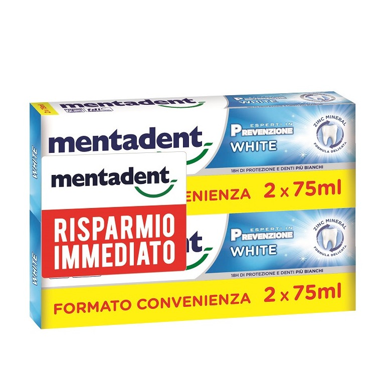 MENTADENT P DENT. 75ML. 2PZ. PREVENZIONE COMPLETA PROMO