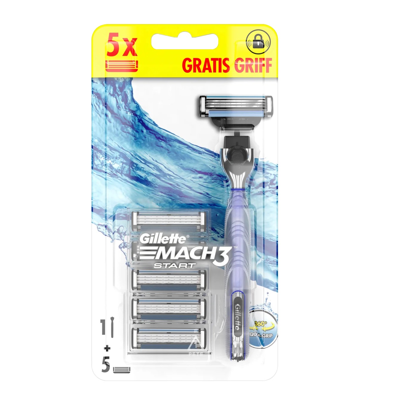 GILLETTE MACH3 START RASOIO PIU 5 RIC. 