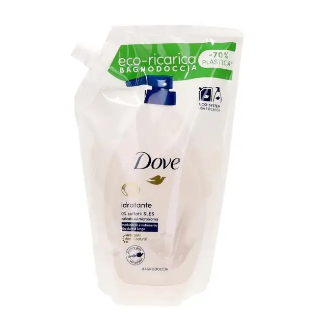 DOVE BAGNO BUSTA 750ML. IDRATANTE ORIGINAL