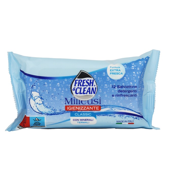 FRESHCLEAN SALV. 12PZ. MILLEUSI IGIENIZZANTI