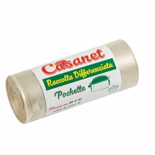 CASANET SACCH. NEUTRO 55X70 15PZ. AMBRA PROMO