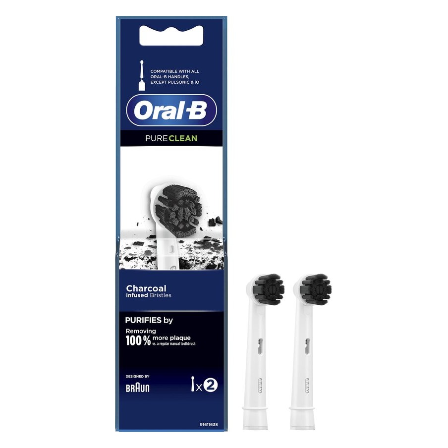 ORAL B RIC. 2PZ. PURE CLEAN CHARCOAL